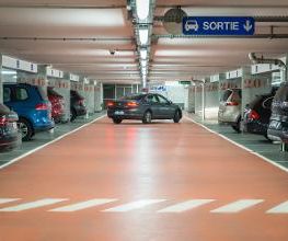 intérieur du parking Charléty Coubertin à Paris