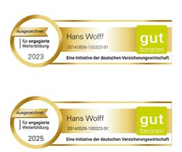 Gut beraten Siegel von HDI Versicherungen: Hans Wolff in Grasbrunn