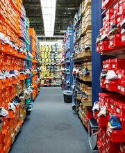 Athletic Shoes Section of Store