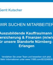 Auszubildende Kauffrau/mann - Versicherung & Finanzen (m/w/d)  für unsere Standorte Nürnberg & Erlangen