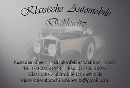 Klassische Automobile Dahlewitz