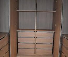 Menuiserie Luquiens - dressing sur-mesure avec tiroirs - Coppet