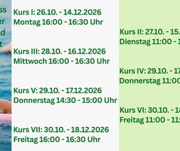 Im ZAR Bad Cannstatt im MineralBad Cannstatt starten wir ab Oktober mit neuen Aquafit Kursen