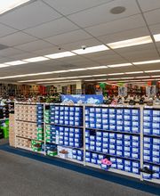 Wide Shot of Interior of Store
