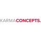 Logo von KarmaConcepts.mit klarer, moderner Typografie in Grau und Rot auf hellem Hintergrund.