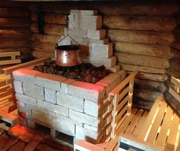 Steinsauna im Saunaparadies der Therme Obernsees