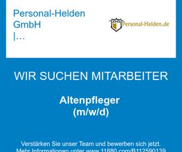 Altenpfleger (m/w/d)
