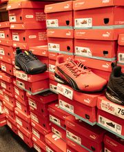 Athletic Shoes Section of Store