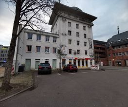 Merzig Blick von der Richtung REWE Markt