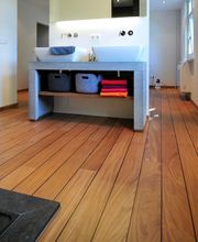 Zelfs op badkamers