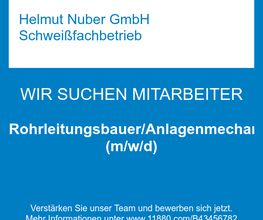 Rohrleitungsbauer/Anlagenmechaniker (m/w/d)
