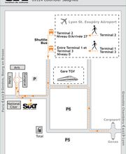 Plan Sixt Lyon Aeroport