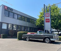 Das EVO-Firmengebäude in Fellbach.
