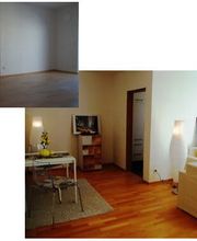 Home Staging Vorher/Nachher Diese 2-Zi.-Whg. in Burgweinting, WFL 49,59 m², wurde 8 Wochen zum Verkauf angeboten. Ein Maklerkollege hat dann die Fa. KIR mit Home Staging beauftragt und innerhalb von 10 Tagen lagen drei Angebote vor. Der Eigentümer konnte