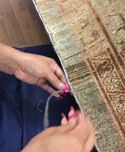 Binding Edge of Antique Persian rug at
AAA Rug Repair
