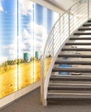 Aufgang zum Bereich Firmenkunden Niederlassung Herten-Mitte (Volksbank Ruhr Mitte eG) barrierefrei