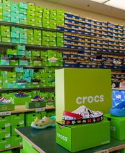 Shot of Popular Brand Section (I.e. Croc Shoe Wall)