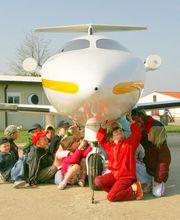 Das Aeronauticon - Außengelände des Museums auf dem Anklamer Flugplatz