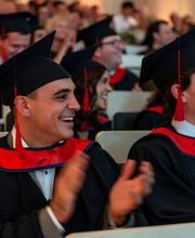 The yearly graduation ceremony at KLU.