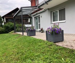 Unser Premium Terrassendach Hawaii 40 mit Glas-Schiebeanlage