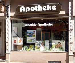Aussenansicht der Schmids Apotheke
