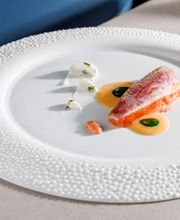 red mullet, seafood mayonnaise, lime and sea fennel from chef Salvatore Bianco menu at La Terrazza