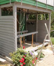 Ein offener Schuppen ...