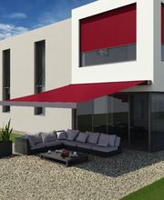 Vorbau-Markise 2 - Tuch - einfarbig - rot + Fenster-zip-markise.jpg