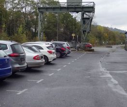 Parkplatz Bahnhof Vorderseite links in Bad Hersfeld