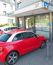 Außenansicht der Geschäftsstelle Münzenbach