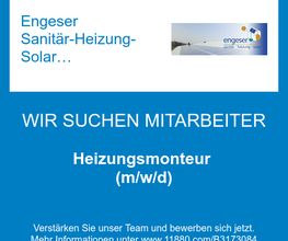 Heizungsmonteur (m/w/d)