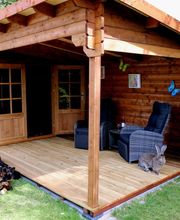 Blokhut met veranda