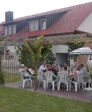 Terrasse vor den Appartement