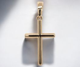 Kreuzanhänger 585/-Gelbgold