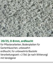 Beton C20/25 0-8 mm, erdfeucht