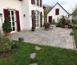 Porphyrplatten Terrasse