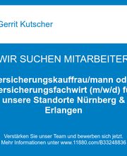 Versicherungskauffrau/mann oder Versicherungsfachwirt (m/w/d) für unsere Standorte Nürnberg & Erlangen