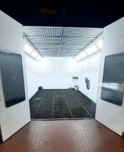 ein kleiner Einblick in die kleinere Lackierkabine