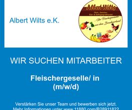 Fleischergeselle/ in (m/w/d)