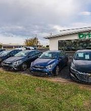 Sedans Parked in a Row