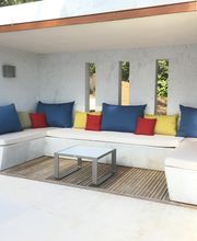 coussin exterieur sur mesure en tissu Sunbrella