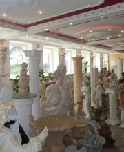 Innen Ausstellung Säulen, Garten Skulpturen, Pflanzkübel, Innen Gipsstuck und Gipssäulen