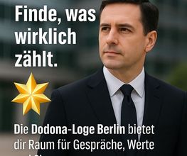 Portrait eines nachdenklichen Herren für die Dodona Loge Berlin.