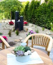 Garten im Ferienhaus Deichkörnchen Neßmersiel www.nord-sterne.de