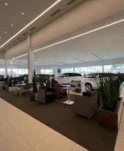 Land Rover Novi showroom from waiting area.