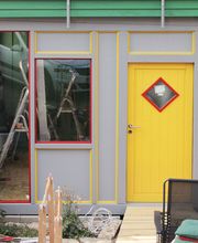 ... und wird zu einem abgeschlossenen Fahrradraum.