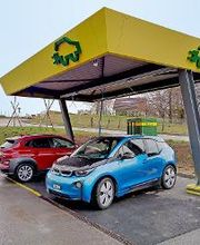 Schnell-Ladestation in Cossonay; Station recharge rapide à Cossonay