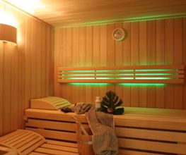 Sauna im Ferienhaus Deichkörnchen Neßmersiel www.nord-sterne.de