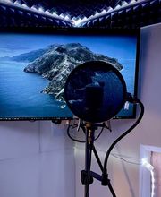 Sprecherkabine innen Display im Studio B im Left Style Domizil - Tonstudio Dresden