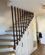 Treppengeländer schwarz